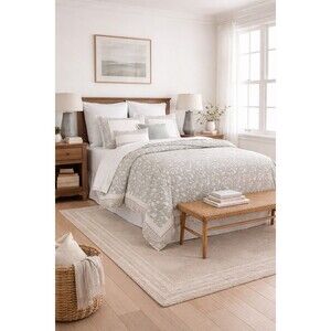 Queen 8pc Richland Floral 8pc Comforter Set Green - Threshold NEW